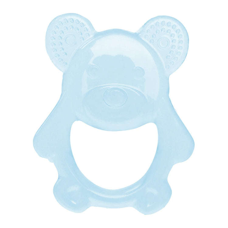 Baby Teething Stick Toys Childrens Silicone Bear Bites With Storage Box(Blue)