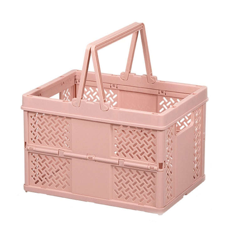 Stacking Folding Storage Baskets Home Kitchen Storage Bin Organizer With Handle 24.4 x 18 x 1.4cm...