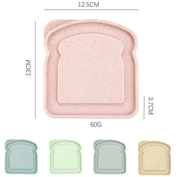 Home Toast Sandwich Storage Box Outdoor Portable Plastic Preservation Box(Blue)