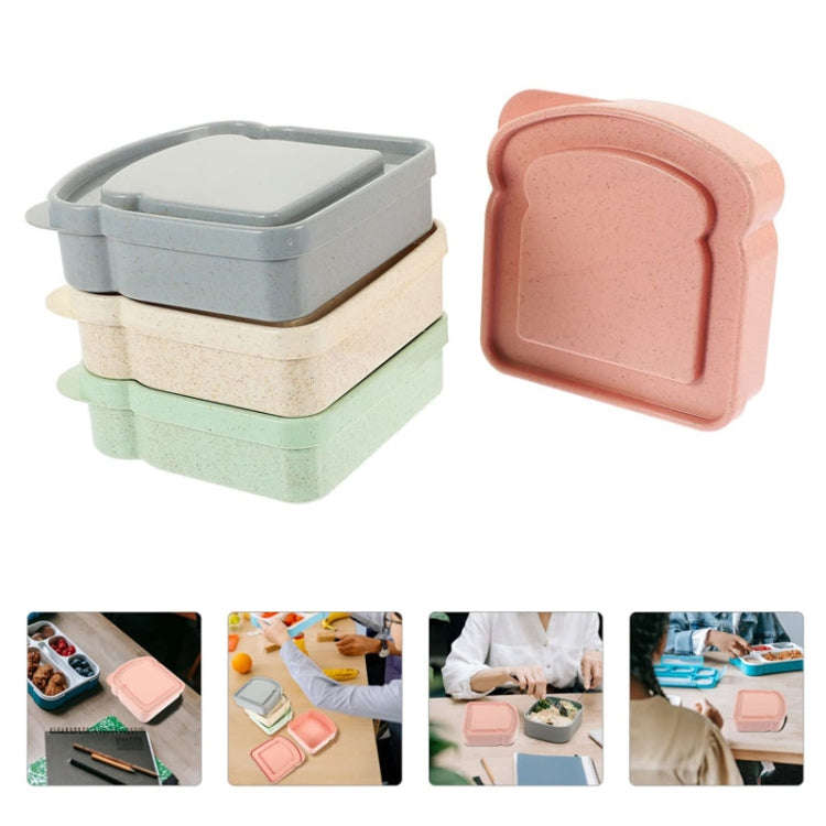 Home Toast Sandwich Storage Box Outdoor Portable Plastic Preservation Box(Blue)