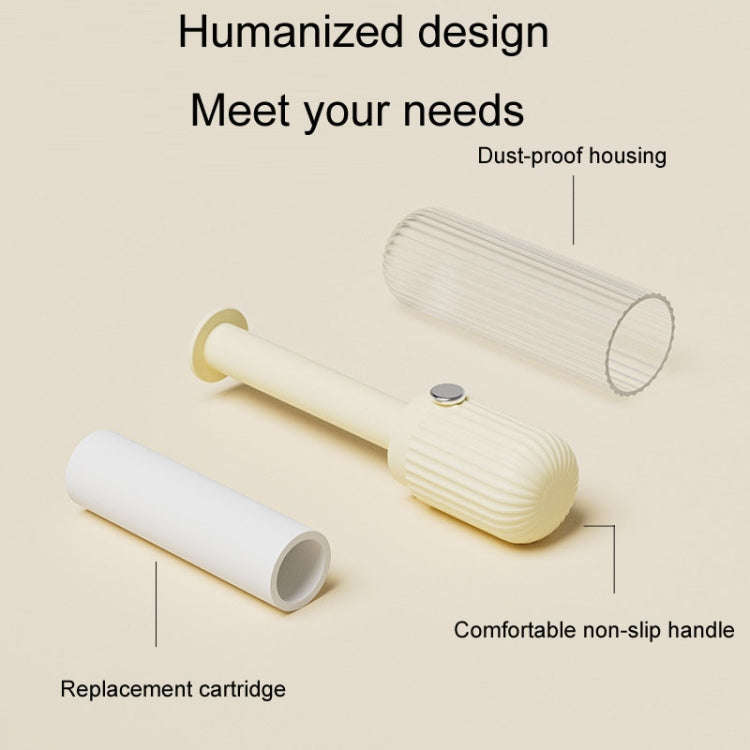 Portable Replaceable Clothing Hair Sticker Household And Pet Hair Removal Tool(Yellow)