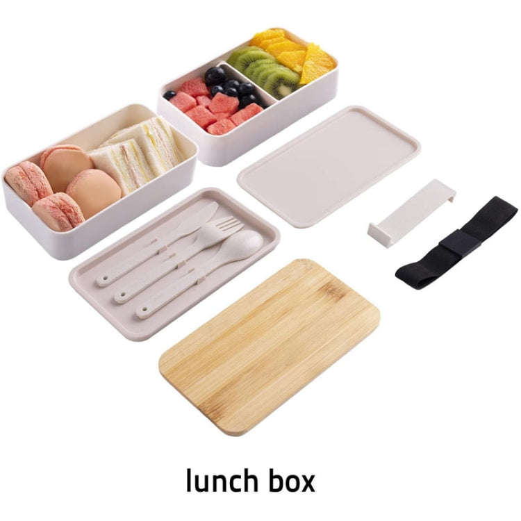 1200ml Portable Compartment Insulated Double Layer Lunch Box Microwavable Plastic Food Container,...