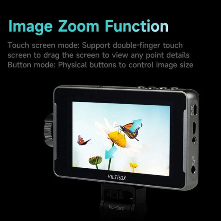 VILTROX DC550 Button Model 5.5 Inch Camera Studio Monitors 4K HDMI 3D LUT Director Monitor