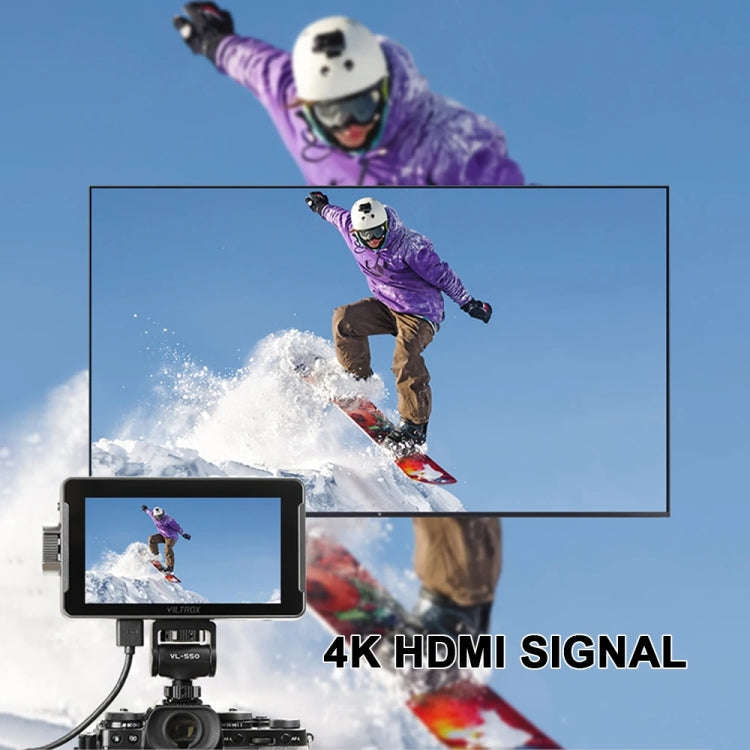VILTROX DC550 Button Model 5.5 Inch Camera Studio Monitors 4K HDMI 3D LUT Director Monitor
