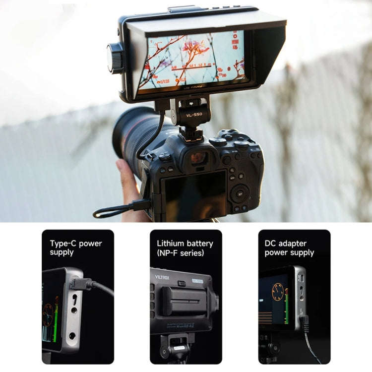 VILTROX DC550 Button Model 5.5 Inch Camera Studio Monitors 4K HDMI 3D LUT Director Monitor