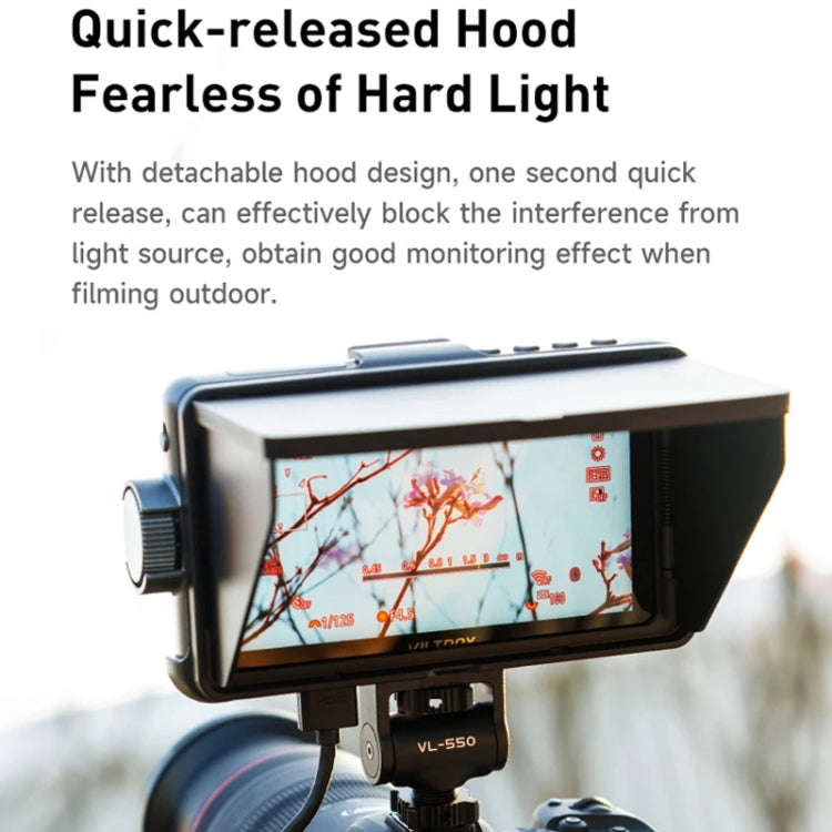 VILTROX DC550 Button Model 5.5 Inch Camera Studio Monitors 4K HDMI 3D LUT Director Monitor
