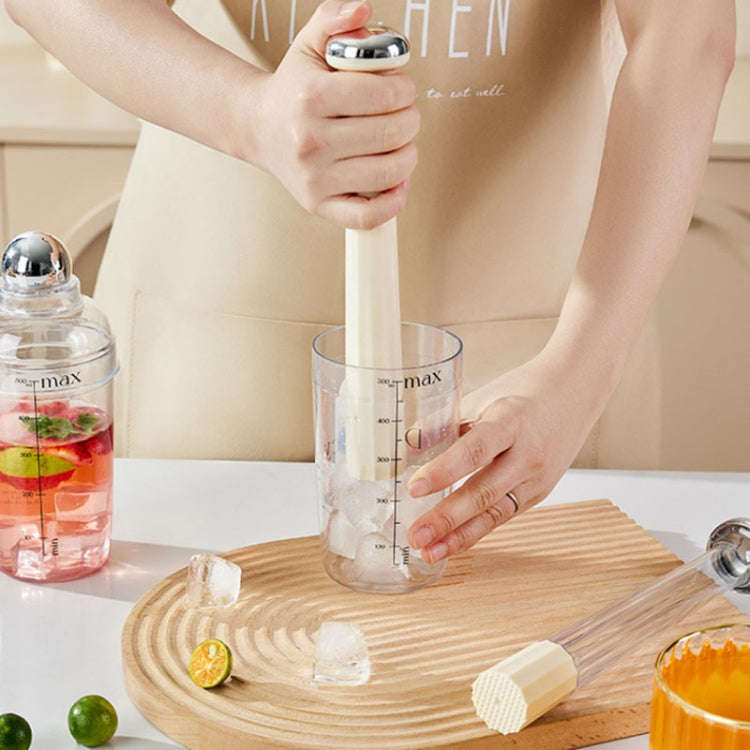 Fruit Pressing And Mashing Hammer Tool Bar Bartenders Plastic Ice Chopper(Transparent)