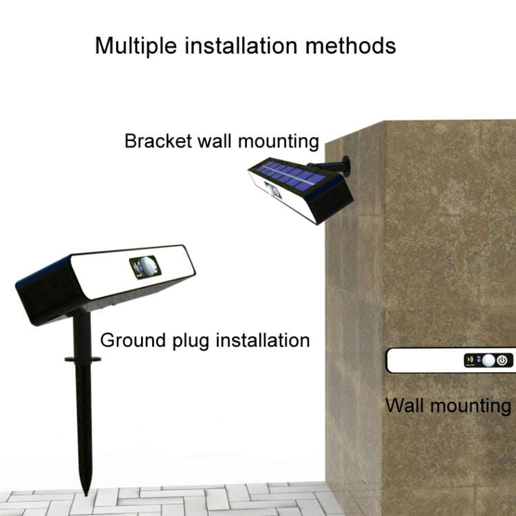 Solar Burst Red Blue Roadblock Lamp Construction Signal Lights Garden Decoration Courtyard Wall L...