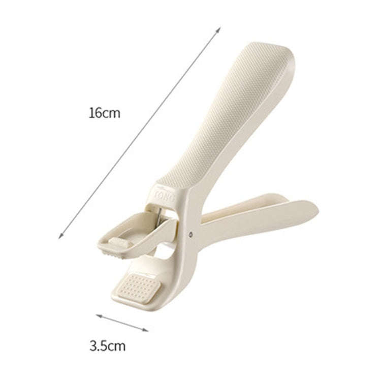 FaSoLa Household Anti-Scald Dish Clip Kitchen Non-Slip Insulated Plate Holder(Beige)