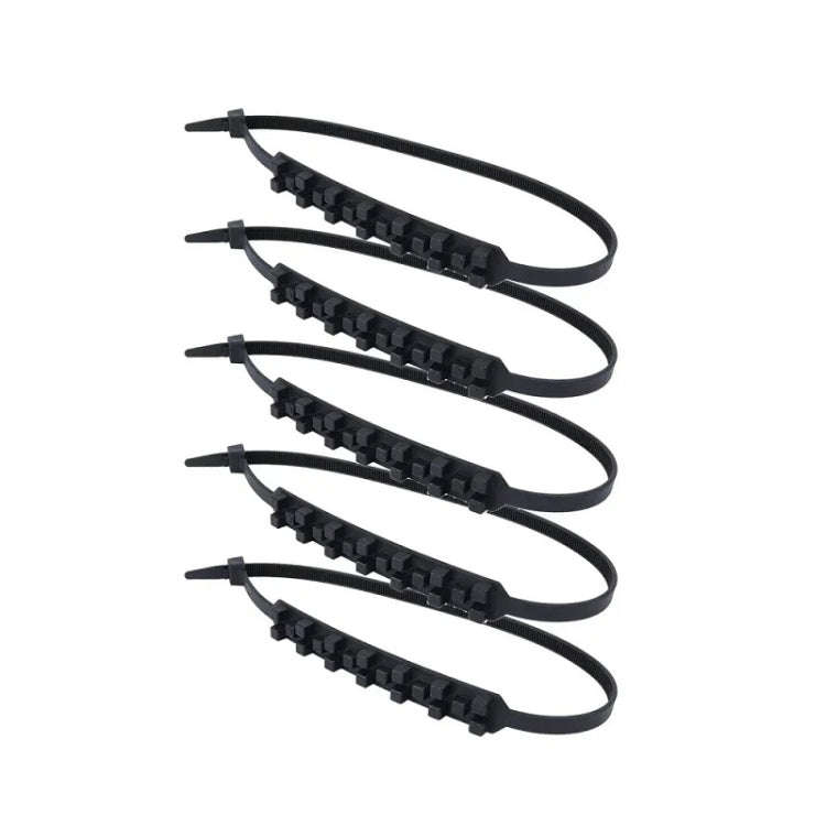 5pcs/Set Motorcycle Electric Two-Wheeler Non-Damaging Anti-Skid Chain Ties(Black)