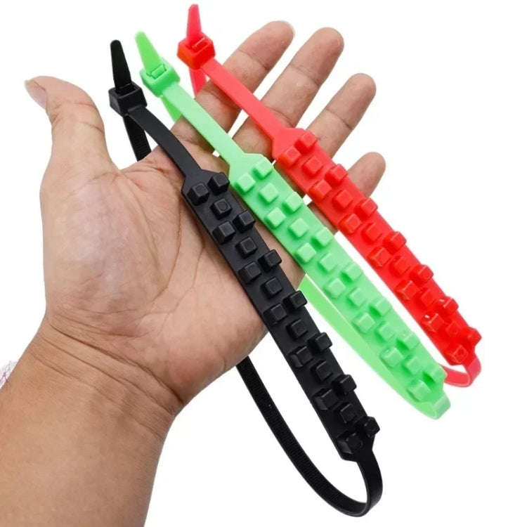 5pcs/Set Motorcycle Electric Two-Wheeler Non-Damaging Anti-Skid Chain Ties(Black)