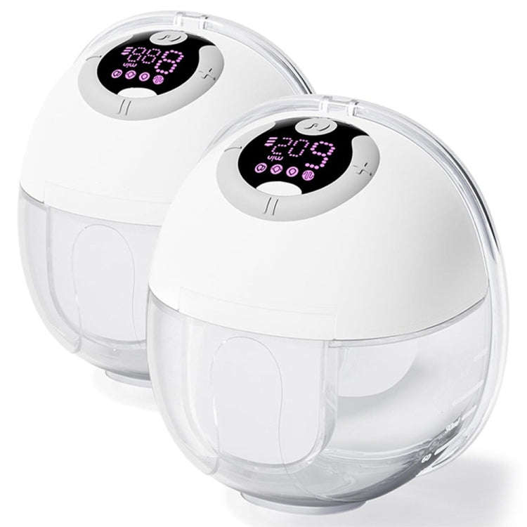 LCD Screen Smart Large Capacity Portable USB Charging Wearable Massage Breast Pump(S32)