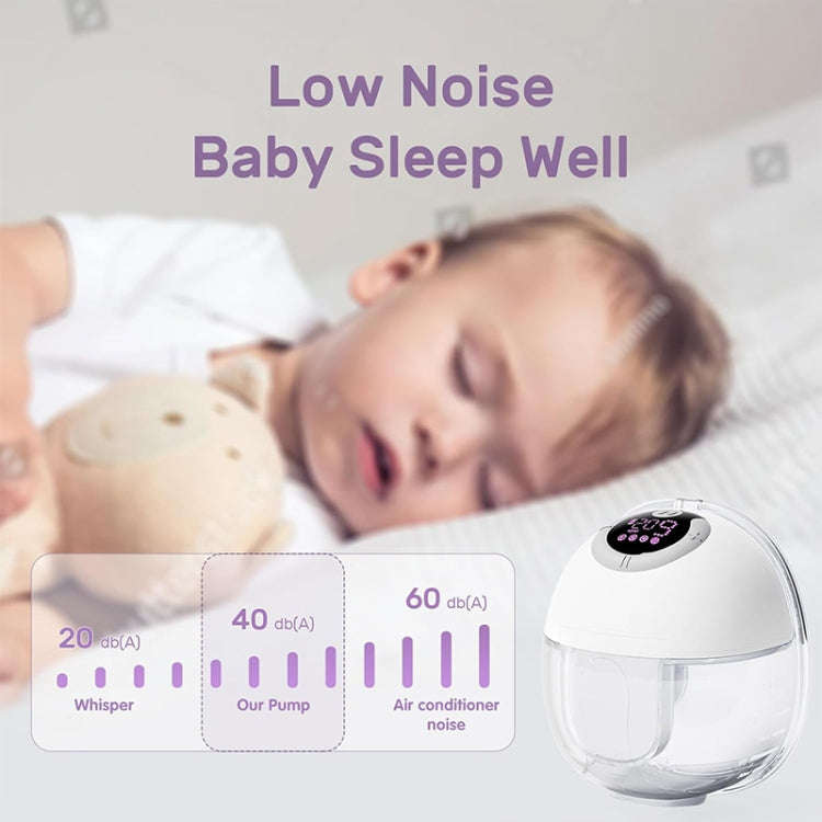 LCD Screen Smart Large Capacity Portable USB Charging Wearable Massage Breast Pump(S32)