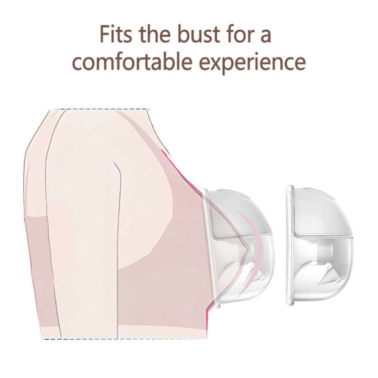 LCD Screen Smart Large Capacity Portable USB Charging Wearable Massage Breast Pump(S32)