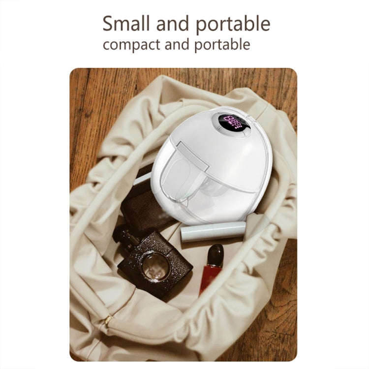 LCD Screen Smart Large Capacity Portable USB Charging Wearable Massage Breast Pump(S32)