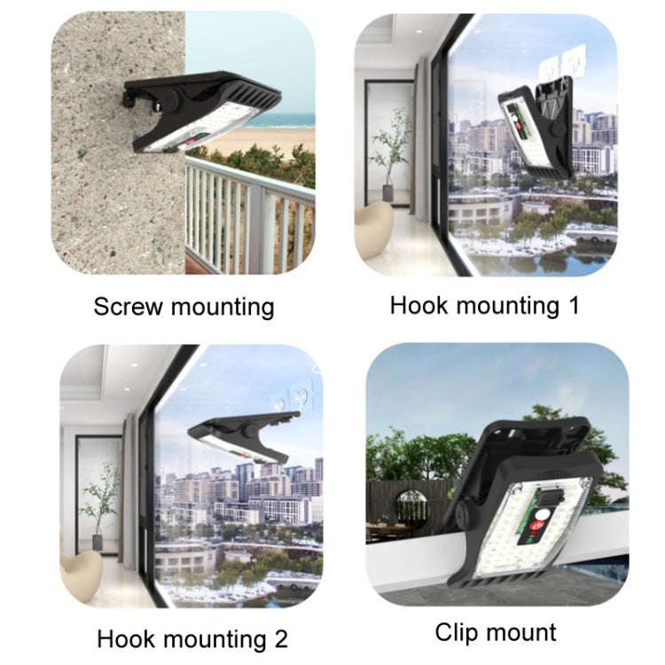 Solar Outdoor Clip Light LED Courtyard Garden Lamp Human Induction Wall Light Emergency Light, St...