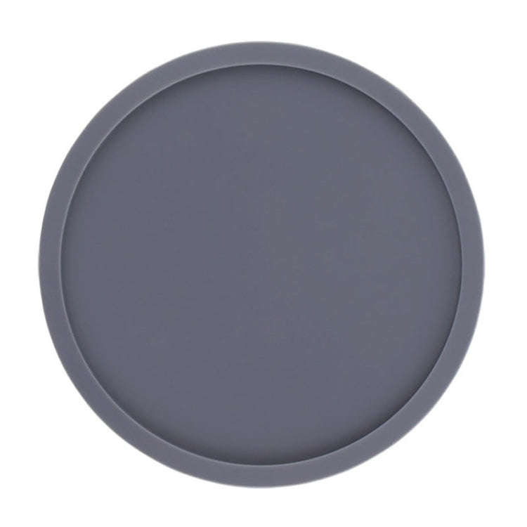 10cm Simple Round Thickened Silicone Coaster Anti-Slip Heat Insulation Anti-Scald Tea Cup Table M...