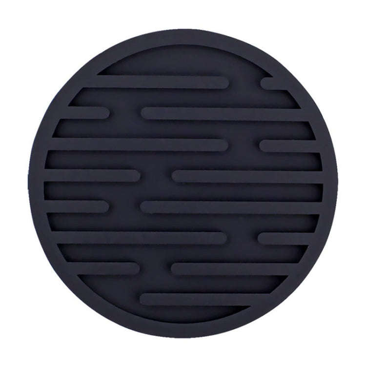 10cm Simple Round Thickened Silicone Coaster Anti-Slip Heat Insulation Anti-Scald Tea Cup Table M...