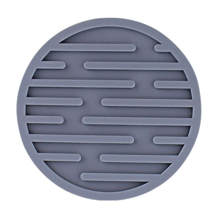 10cm Simple Round Thickened Silicone Coaster Anti-Slip Heat Insulation Anti-Scald Tea Cup Table M...