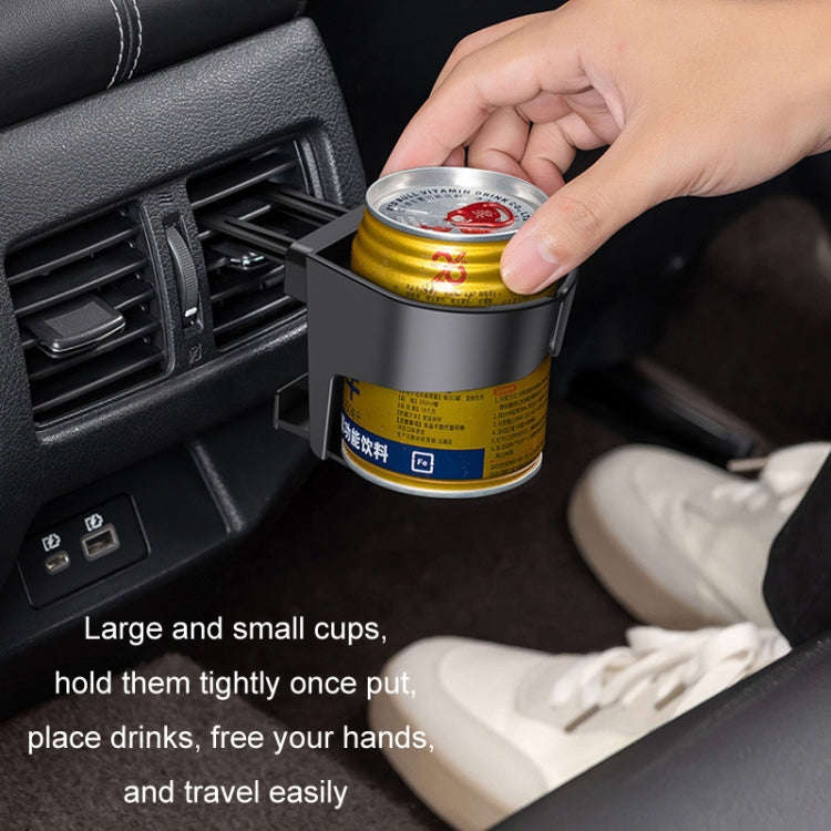 Multifunctional Car Air Conditioner Outlet Cup Holder Ashtray(Black)