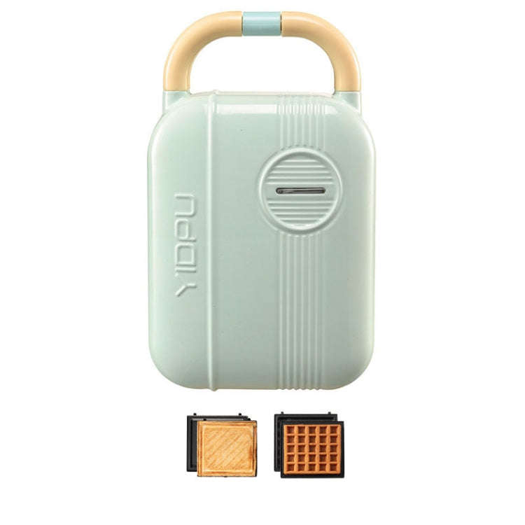 3 In 1 YIDPU Multifunctional Family Breakfast Maker Light Diet Sandwich Waffle Baker, CN Plug(Green)