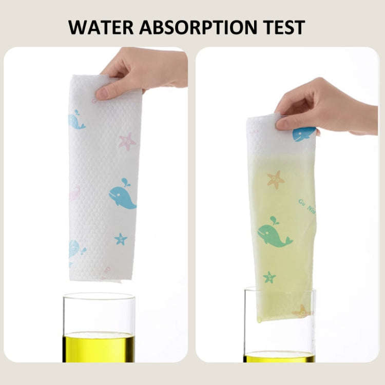 200pcs /Bag Hanging Disposable Rag Kitchen Wet And Dry Dual-use Dishcloths Towels