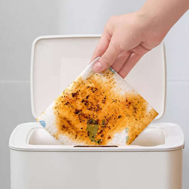 50pcs /Bag Hanging Disposable Rag Kitchen Wet And Dry Dual-use Dishcloths Towels