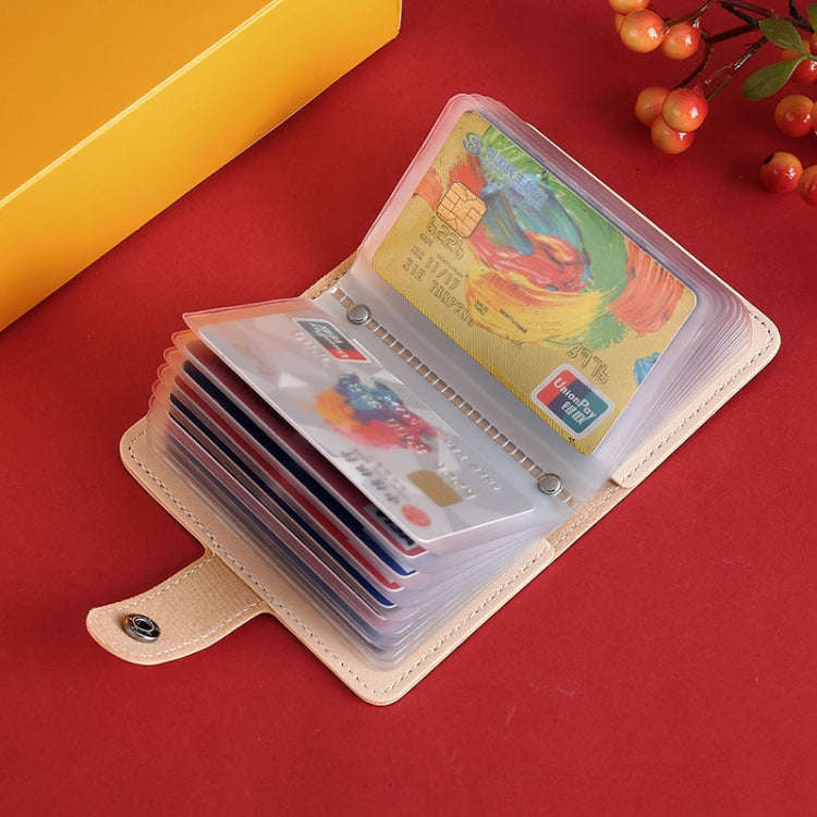 Festive Cartoon Snap-Type Anti-Degaussing Card Holder Lucky Change ID Storage Bag, Color: Make a ...