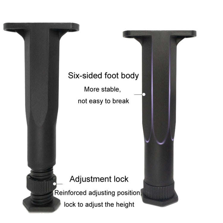 13-22cm Adjustable Underbed Beam Support Holder Retractable Furniture Booster Bracket
