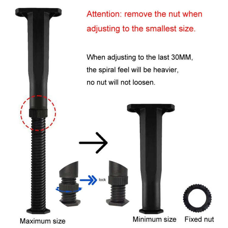 13-22cm Adjustable Underbed Beam Support Holder Retractable Furniture Booster Bracket