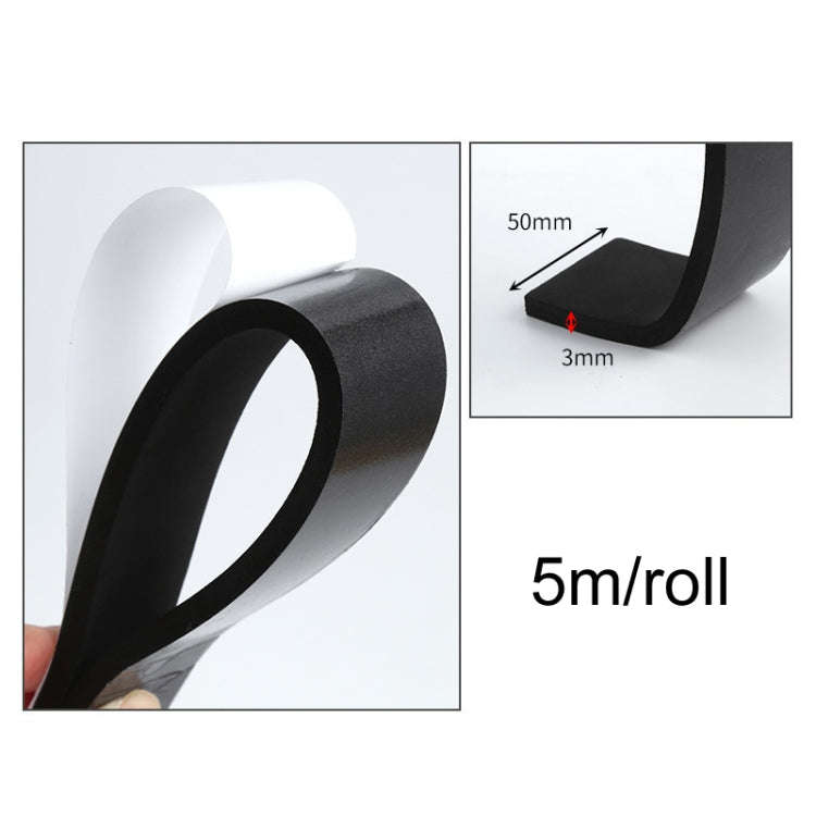 5m /Roll 5cm Width 3mm Thickness Foam Strips With Adhesive High Density Foam Closed Cell Tape Sea...
