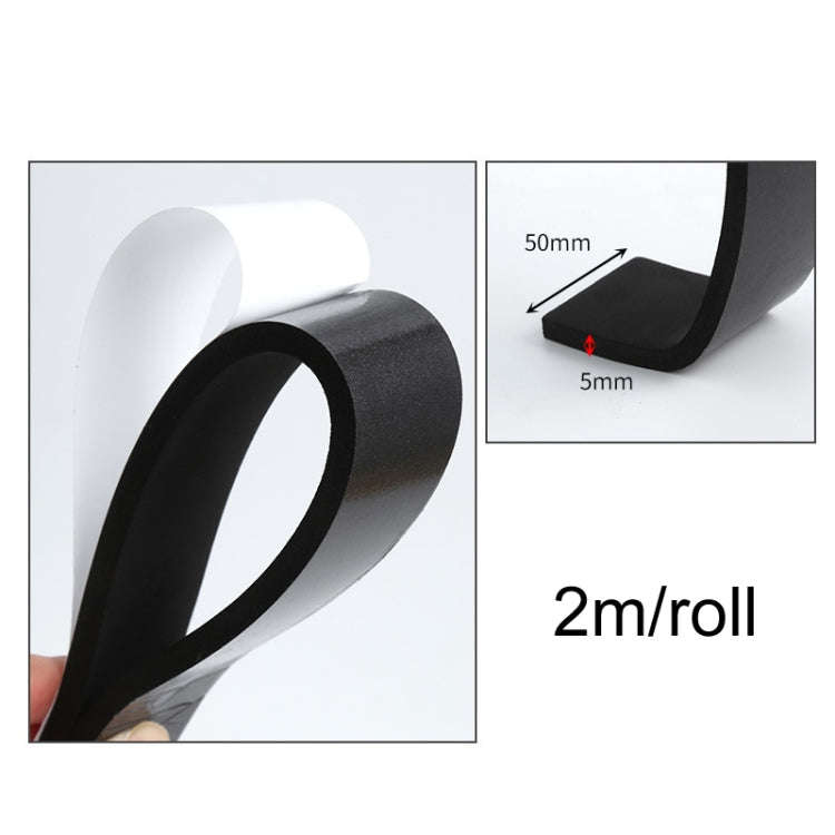 2m /Roll 5cm Width 5mm Thickness Foam Strips With Adhesive High Density Foam Closed Cell Tape Sea...