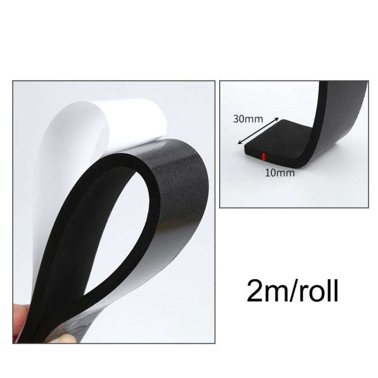2m /Roll 3cm Width 10mm Thickness Foam Strips With Adhesive High Density Foam Closed Cell Tape Se...