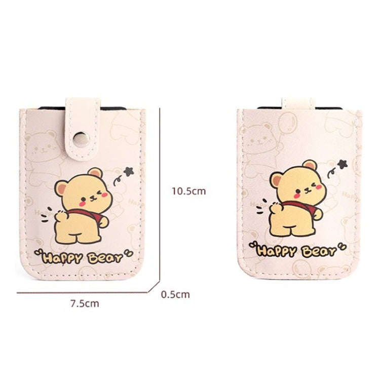 Pull-out Multi-card Slot ID Card Holder  Large Capacity Cartoon Card Bag, Color: Panda