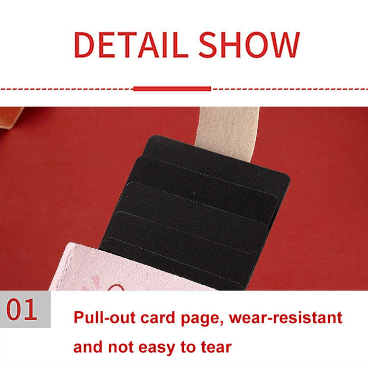 Pull-out Multi-card Slot ID Card Holder  Large Capacity Cartoon Card Bag, Color: Yellow