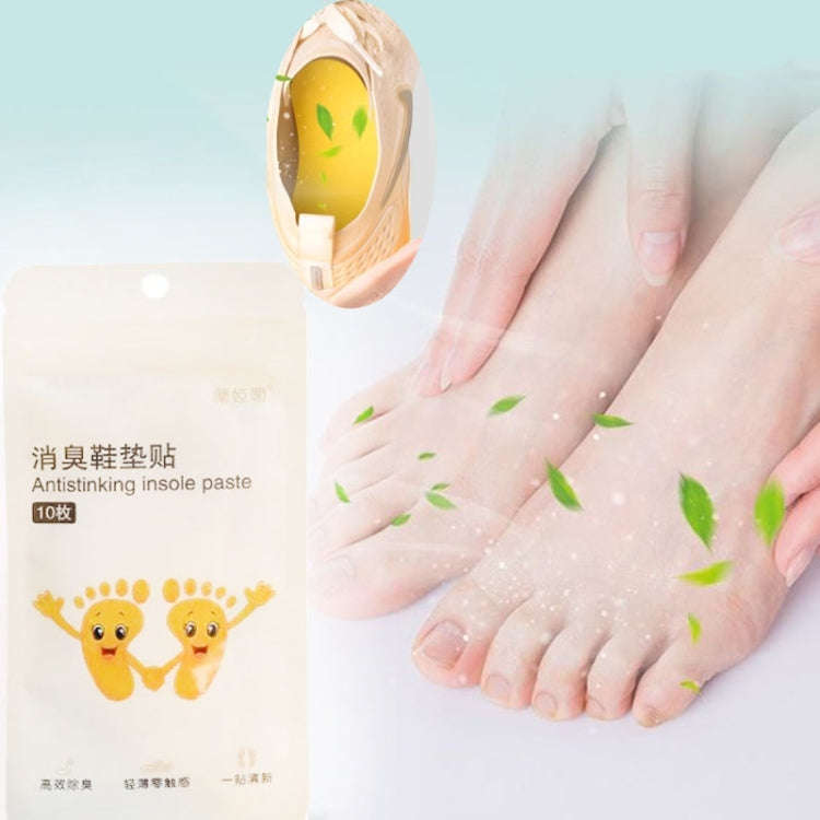 2packs Disposable Portable Deodorizing Insole Paste Remove Odor Absorb Foot Sweat Insole Deodoriz...