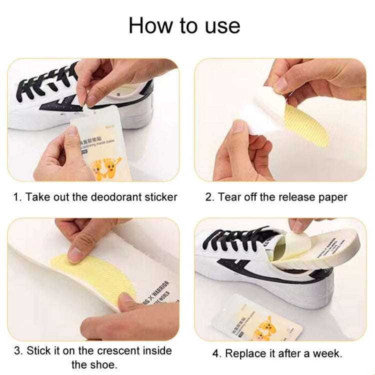 2packs Disposable Portable Deodorizing Insole Paste Remove Odor Absorb Foot Sweat Insole Deodoriz...