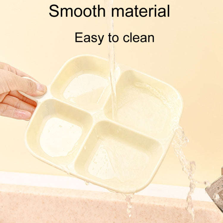 Multipurpose Quad Compartment Side Dish Kitchen Storage Spice Tray(Cream White)