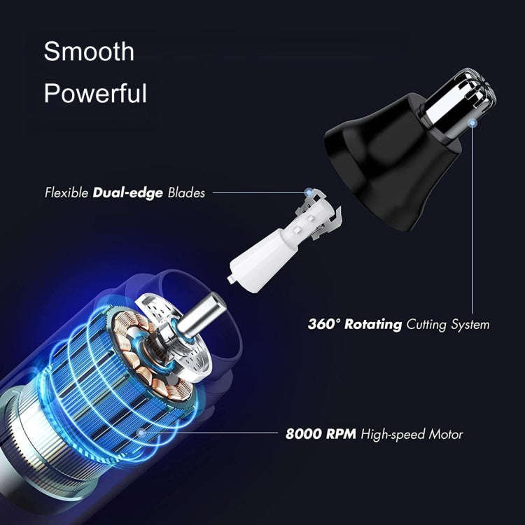 SPORTSMAN Men Electric Nose Hair Cutter, Size: USB Charging(Black)