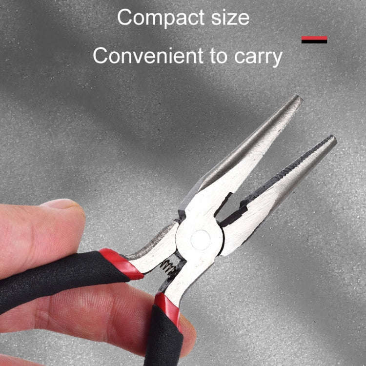 4.5 Inch Industrial Grade Mini Wire Pliers Portable Handmade Pliers With Plasticized Handle(Point...