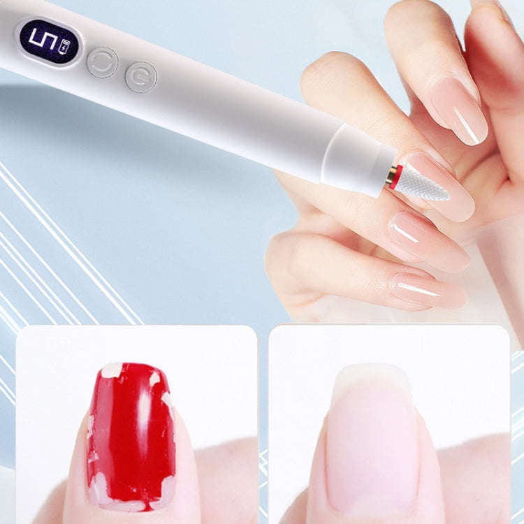 HX-10 LED Digital Display Multifunctional Nail Polisher Polishing and Exfoliating Manicure Tools(...