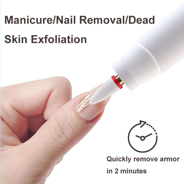 HX-10 LED Digital Display Multifunctional Nail Polisher Polishing and Exfoliating Manicure Tools(...