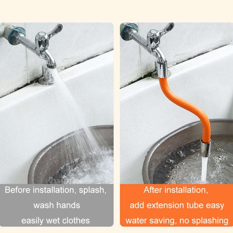 Faucet Splash-proof Universal Bending Shaping Extension Tube, Length: 30cm