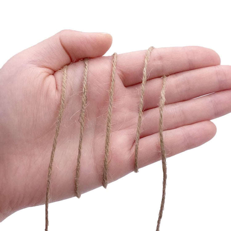 1mm x 400m Handmade DIY Vintage Lamp Decoration Jute Rope Jewelry Packaging Braided Cord