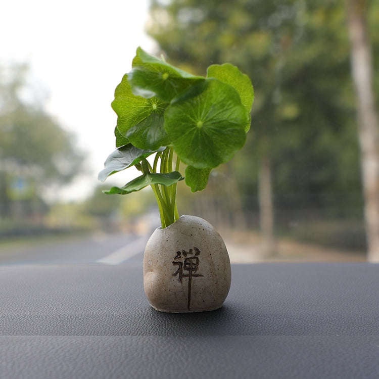 Mini Car Potted Ornaments Decoration Simulated Flower Pots, Style: Zen Jar