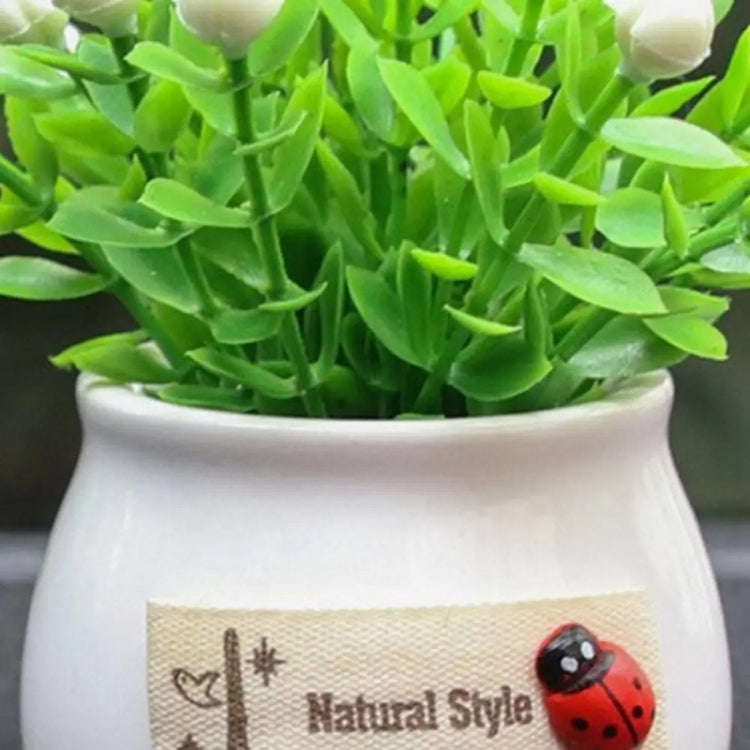 Mini Car Potted Ornaments Decoration Simulated Flower Pots, Style: Zen Jar