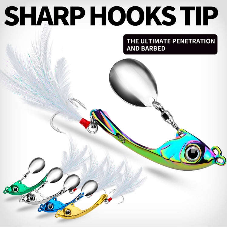 PROBEROS DW570 Fishing Lures Spinning Sequins Long Casting Tremor Swimming VIB Micro Tremor Zinc ...