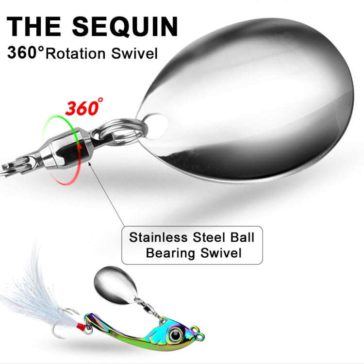 PROBEROS DW570 Fishing Lures Spinning Sequins Long Casting Tremor Swimming VIB Micro Tremor Zinc ...