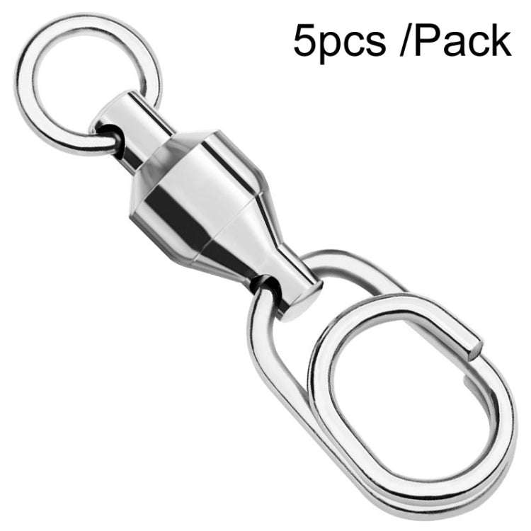 5pcs /Pack PROBEROS DAC006 Lure Baits 8-Type Rings Connector High-Speed Bearing Swivel Oval Pin F...