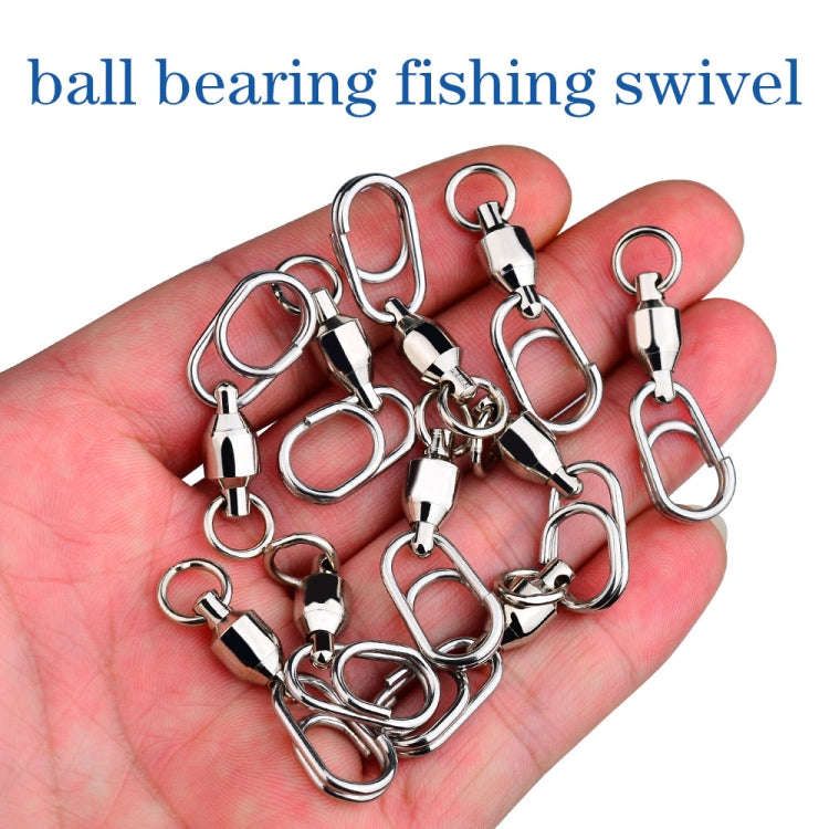5pcs /Pack PROBEROS DAC006 Lure Baits 8-Type Rings Connector High-Speed Bearing Swivel Oval Pin F...